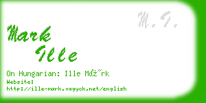 mark ille business card